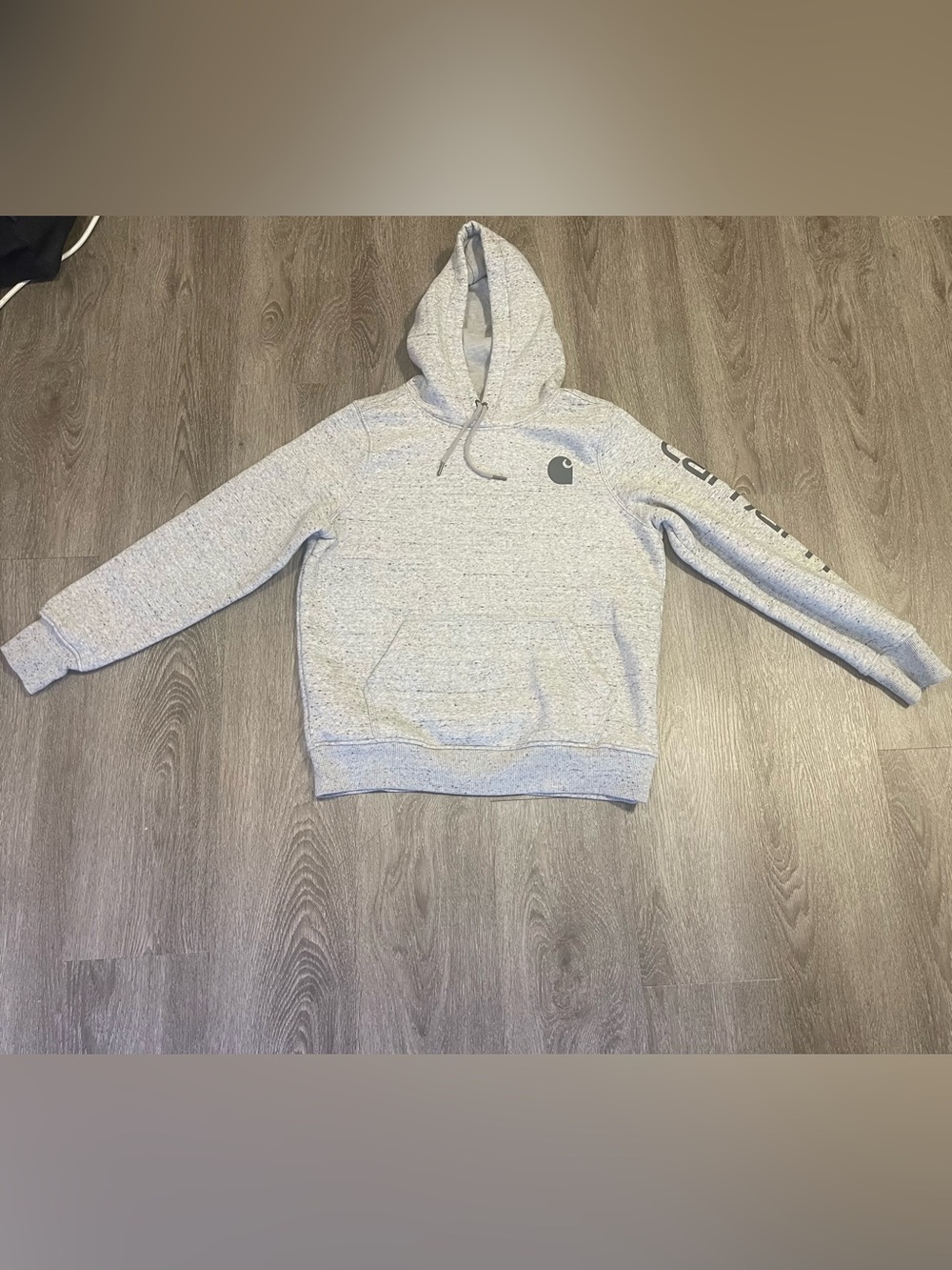 Carhartt Hoodie Women’s Size Medium (8/10) Heathered Gray Relaxed Fit Pullover